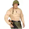 Image de Déguisement - Super Musclé - Gros Muscle - Soldat - Homme - Taille M