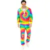 Image de Déguisement - Années 80 - Fluo - Psychédélique - Veste + Pantalon - Taille M