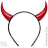 Image de Serre-tête cornes de diable - WIDMANN - Rouge - Taille unique - Mixte - Adulte - Accessoire de déguisement