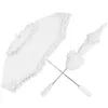 Image de Ombrelle Belle Époque - WIDMANN - Accessoire de déguisement en tissu blanc