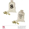 Image de Sac de banque cowboy - WIDMANN - Imprimé Wild West Bank - Mixte Enfant - Beige et noir