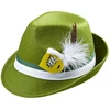 Image de Chapeau Bavarois - Vert - Avec Plume - Déguisement - Oktoberfest - Taille Unique - Adulte