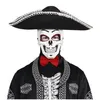 Image de Masque Dia De Los Muertos Homme - WIDMANN - Noir - Adulte