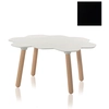 Image de SLIDE table basse TARTA LOW TABLE (Noir brillant - polyuréthane et bois de hêtre)