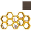 Image de SLIDE bibliothèque HEXA (Chocolat / Gris - Polyéthylène)