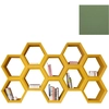 Image de SLIDE bibliothèque HEXA (Vert mauve - Polyéthylène)