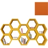 Image de SLIDE bibliothèque HEXA (Orange - Polyéthylène)