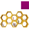 Image de SLIDE bibliothèque HEXA (Fuchsia - Polyéthylène)