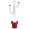 Image de SLIDE lampadaire CACTUS (Blanc, vase et fleurs de votre choix - Polyéthylène)