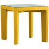 Image de SLIDE table basse pour extérieur GINO (Jaune - Polyéthylène et verre)