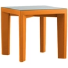 Image de SLIDE table basse pour extérieur GINO (Orange - Polyéthylène et verre)