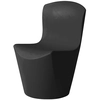 Image de SLIDE set de 2 chaises ZOE (Noir laqué - Polyéthylène)