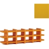 Image de SLIDE bibliothèque BOOKY 5 (Jaune - Polyéthylène)
