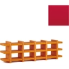 Image de SLIDE bibliothèque BOOKY 5 (Rouge - Polyéthylène)
