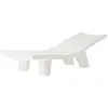 Image de SLIDE chaise longue pour extérieur LOW LITA LOUNGE (Blanc lait - Polyéthylène)