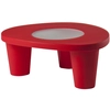 Image de SLIDE table basse LOW LITA TABLE (Rouge - Polyéthylène / verre)