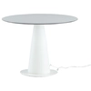 Image de SLIDE petite table lumineux avec plateau rond HOPLÀ (Ø 100 cm - Polyéthylène et HPL)