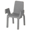 Image de SLIDE chaise DOUBLIX (Gris - Polyéthylène)