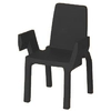 Image de SLIDE chaise DOUBLIX (Noir - Polyéthylène)