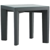 Image de SLIDE table basse pour extérieur GINO (Noir - Polyéthylène et verre)