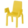 Image de SLIDE chaise DOUBLIX (Jaune - Polyéthylène)