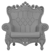 Image de SLIDE fauteuil QUEEN OF LOVE (Gris - Polyéthylène)