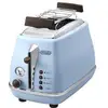 Image de Grille Pain Delonghi Icona Vintage 900W, 2 Fentes - CTOV 2103.AZ Bleu et Marron