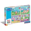 Image de Clementoni Peppa Pig Puzzle 4-en-1 - Coffret De Puzzles Pour Enfants