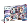 Image de Puzzle - CLEMENTONI - La Reine des Neiges - 4 puzzles progressifs - 12 à 24 pièces - Multicolore