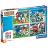 Image de Puzzle - CLEMENTONI - Supercolor 4 en 1 - Sonic - 72 pièces - Pour enfants à partir de 3 ans