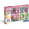 Image de Clementoni Coffret Puzzle Gabby's Dollhouse 4-en-1 Pour Enfants