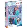 Image de Puzzle 2x20 pièces La Reine des Neiges CLEMENTONI
