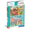 Image de Puzzle Enfant Disney Classics 2x20 Pièces Carton Turquoise 27x18 Cm Clementoni