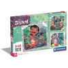 Image de Puzzles 3 X 48 Pièces Super Color Stitch Multicolore 21 X 20,5 Cm Clementoni