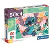 Image de Puzzle 60 pièces Stitch Pour enfants à partir de 3 ans Thème dessins animés CLEMENTONI