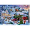 Image de Clementoni Puzzle 500 Pièces   Train De Noël (49 X 36 Cm)