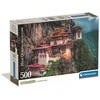 Image de Clementoni Puzzle 500 Pièces The Tiger's Nest Puzzle Compact