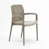 Image de Chaises de jardin boheme grand soleil bar avec accoudoirs poly-rotin BOHEME coloris beige