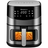 Image de Melchioni Arianna 6,5l Unique Autonome 2000 W Friteuse D’air Chaud Noir, Acier Inoxydable