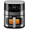 Image de Melchioni arianna 6,5l unique autonome 2000 w friteuse d’air chaud noir, acier inoxydable