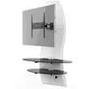Image de Support Mural Tv Ghost Design 2000 Triple Rotation Blanc