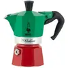 Image de Cafetière Italienne La Mokina 1 Tasse Aluminium Vert/ Rouge 12,5x7x12 Cm Bialetti