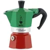 Image de Cafetière italienne - BIALETTI - La Mokina Italia - Tous feux sauf induction - 1 tasse - 40 ml - Vert / Rouge