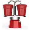 Image de Cafetière Moka Mini Express Aluminium Rouge 2 Tasses Bialetti