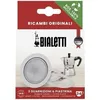 Image de Filtre avec un lot de 3 joints - BIALETTI - Pour cafetière Italienne 3/4 tasses