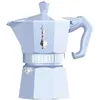 Image de Cafetière Italienne - BIALETTI - MOKA Exclusive - 3 tasses - Bleu pastel - Aluminium verni - Design vintage
