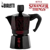 Image de Cafetière Moka Express Collection Stranger Things Aluminium Noir/ Rouge 3 Tasses 130 Ml Bialetti