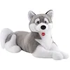 Image de Peluche - TRUDI - Husky Marcus junior - 100 cm - Gris/Blanc