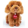 Image de Peluche Caniche Trudi Oliver Assis 15 X 20 X 18 Cm Noisette Autres
