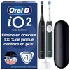 Image de Brosse à dents électrique - ORAL B - iO2 - Pack Noir et Vert - 3 modes - Capteur de pression